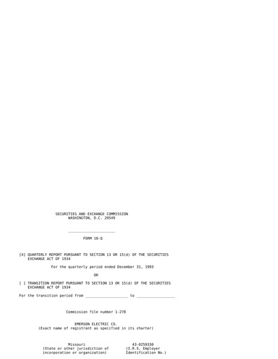 Thumbnail Emerson Quarterly Report 1994-q1