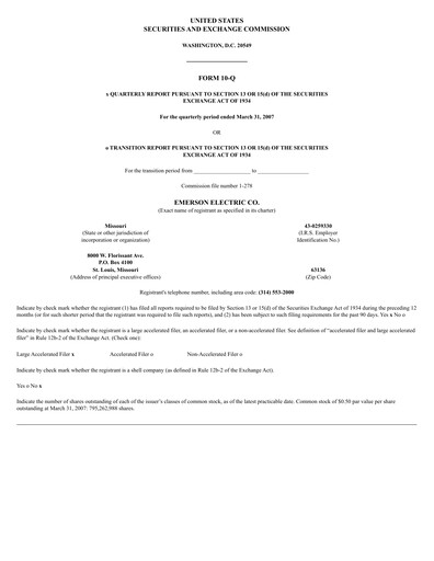 Thumbnail Emerson Quarterly Report 2007-q2