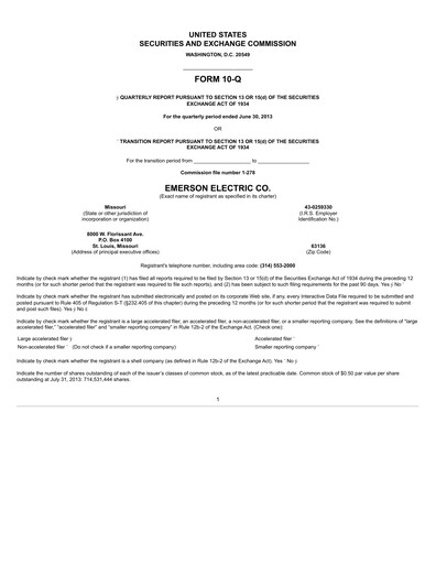 Thumbnail Emerson Quarterly Report 2013-q2