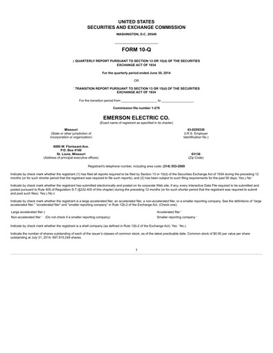 Thumbnail Emerson Quarterly Report 2014-q2