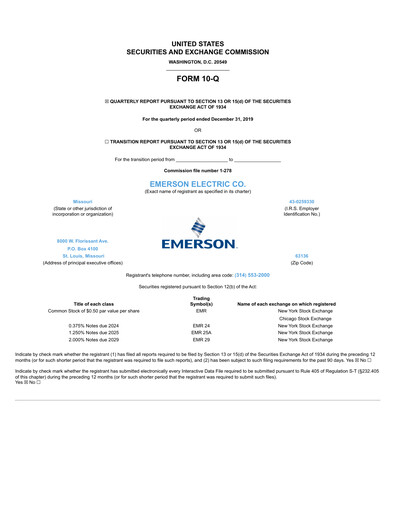 Thumbnail Emerson Quarterly Report 2019-q4