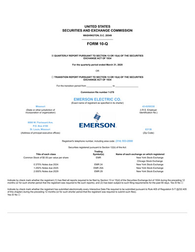 Thumbnail Emerson Quarterly Report 2020-q1