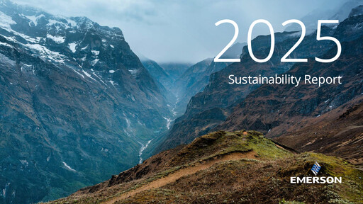 Thumbnail Emerson Sustainability Report 2025