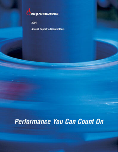 Miniature EOG Resources Rapport annuel 2004