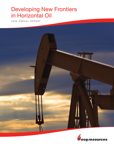Miniature EOG Resources Rapport annuel 2009