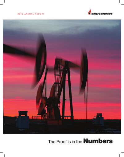 Miniature EOG Resources Rapport annuel 2012