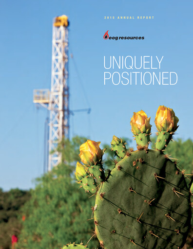 Miniature EOG Resources Rapport annuel 2015