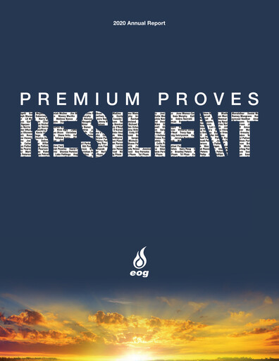 Miniature EOG Resources Rapport annuel 2020