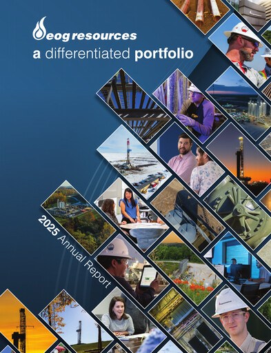 Miniature EOG Resources Rapport annuel 2025