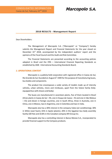 Thumbnail Marcopolo Annual Report 2018