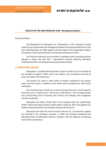 Thumbnail Marcopolo Annual Report 2020