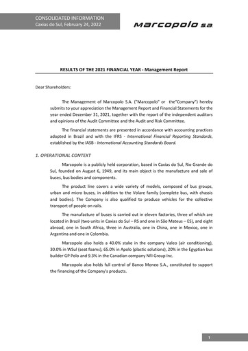Thumbnail Marcopolo Annual Report 2021