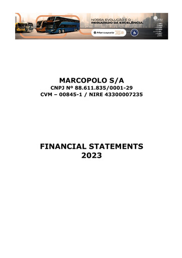 Miniature Marcopolo Bilan financier 2023