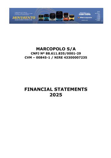 Miniature Marcopolo Bilan financier 2025