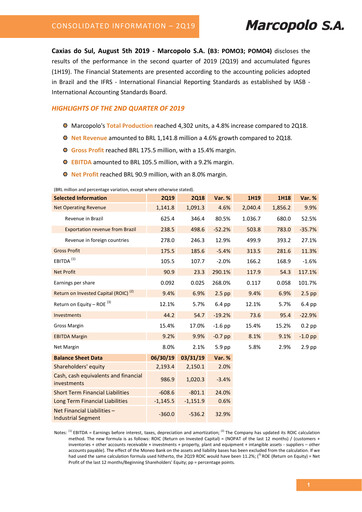 Thumbnail Marcopolo Quarterly Report 2019-q2