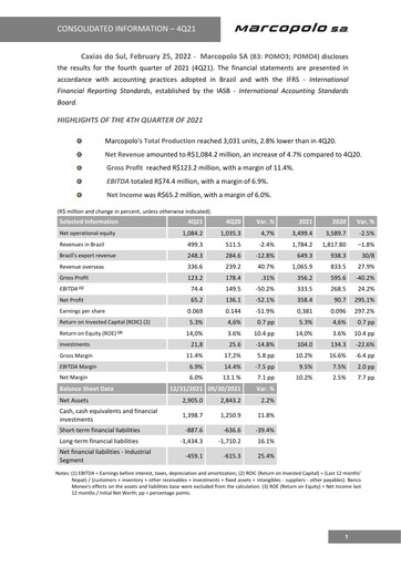 Thumbnail Marcopolo Quarterly Report 2021-q4