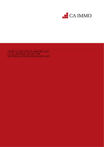 Thumbnail CA Immo
 Financial Report 2023