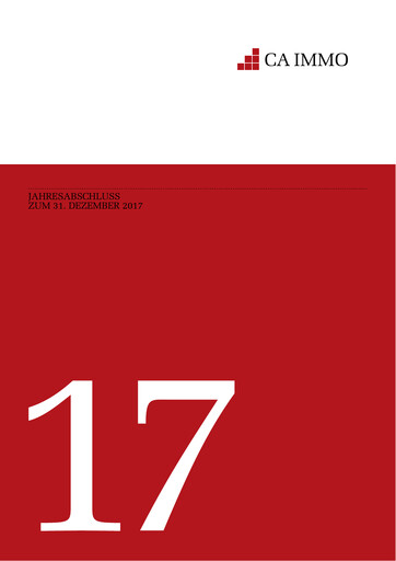 Miniature CA Immo
 Bilan financier 2017