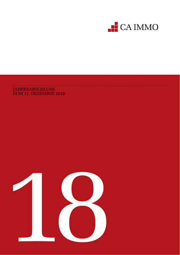 Miniature CA Immo
 Bilan financier 2018