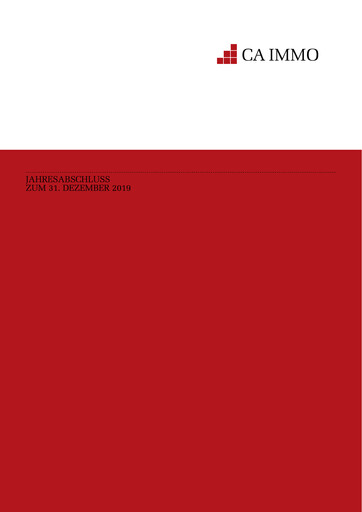 Miniature CA Immo
 Bilan financier 2019