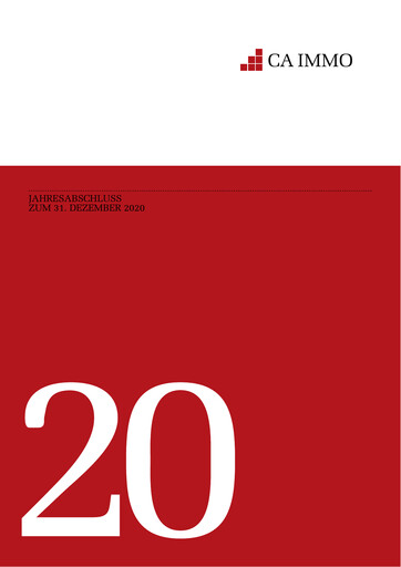 Miniature CA Immo
 Bilan financier 2020