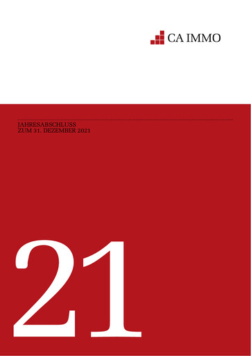 Miniature CA Immo
 Bilan financier 2021