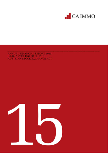 Thumbnail CA Immo
 Financial Statement 2015