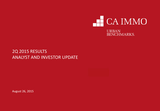 Thumbnail CA Immo
 Quarterly Report 2015-q2
