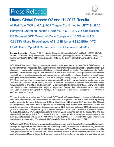 Thumbnail Liberty Global Quarterly Report 2017-q2