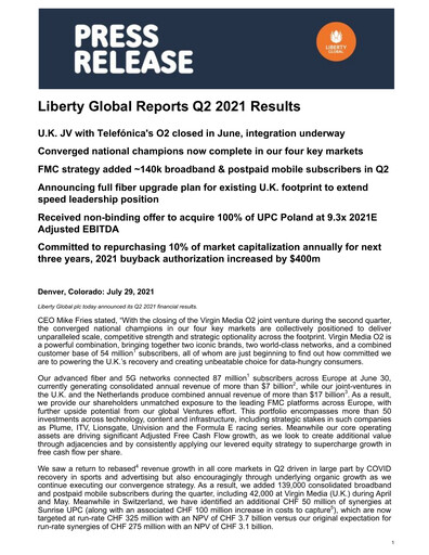 Thumbnail Liberty Global Quarterly Report 2021-q2