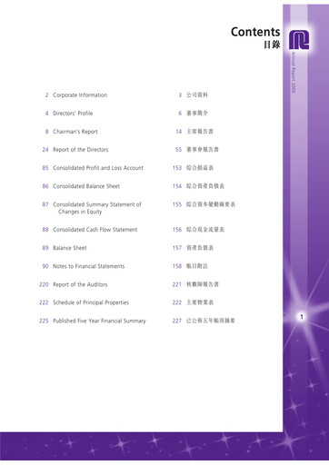 Thumbnail Regal Hotels International Annual Report 2003