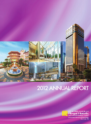 Thumbnail Regal Hotels International Annual Report 2012