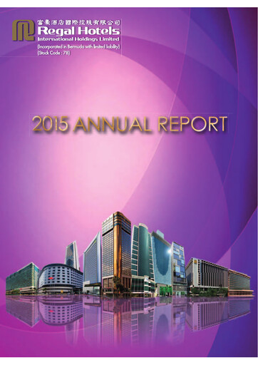 Thumbnail Regal Hotels International Annual Report 2015