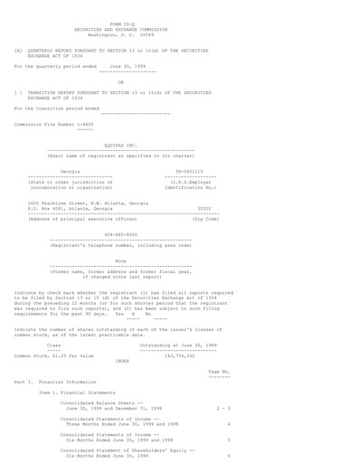 Thumbnail Equifax Quarterly Report 1999-q2