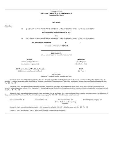 Thumbnail Equifax Quarterly Report 2015-q2