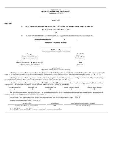 Thumbnail Equifax Quarterly Report 2019-q1