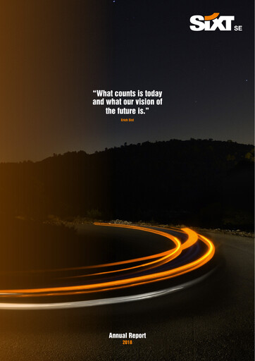 Thumbnail Sixt Annual Report 2018