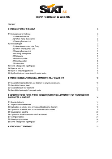 Thumbnail Sixt Half-year Report 2017-h1