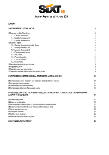 Thumbnail Sixt Half-year Report 2019-h1