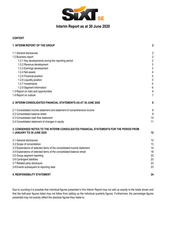 Thumbnail Sixt Half-year Report 2020-h1