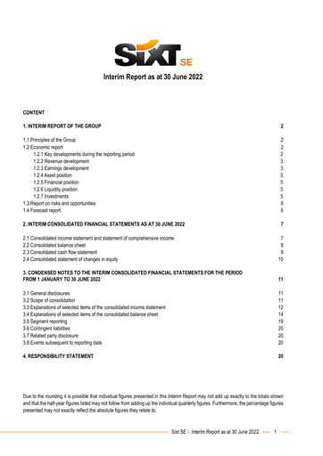 Thumbnail Sixt Half-year Report 2022-h1