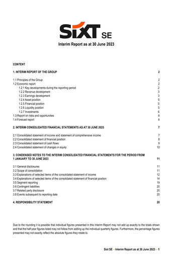 Thumbnail Sixt Half-year Report 2023-h1