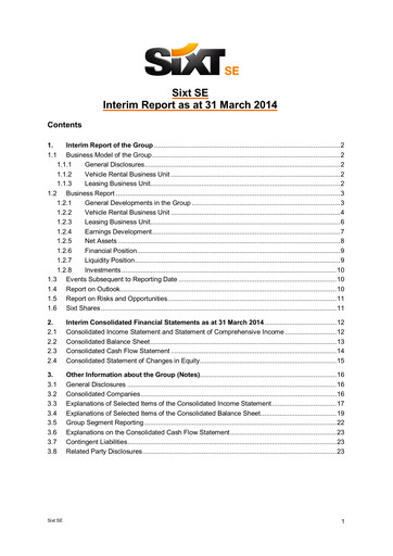 Thumbnail Sixt Quarterly Report 2014-q1