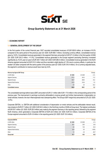 Thumbnail Sixt Quarterly Report 2026-q1