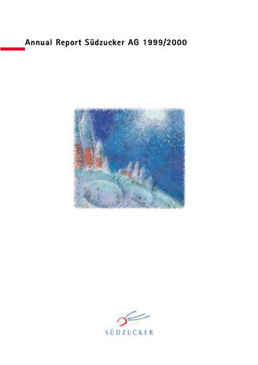 Thumbnail Südzucker Annual Report 1999-2000