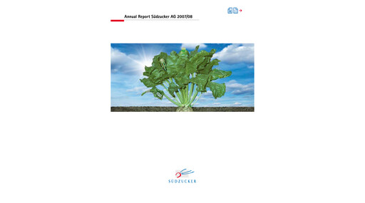Thumbnail Südzucker Annual Report 2007-2008