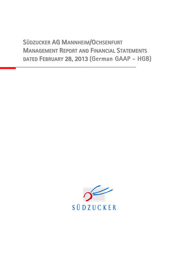 Thumbnail Südzucker Financial Statement 2012-2013