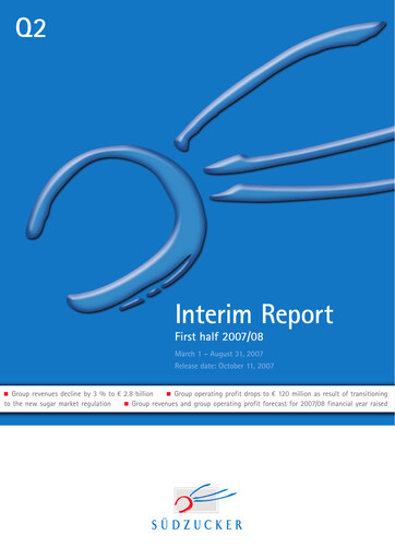 Thumbnail Südzucker Half-year Report 2007-h1