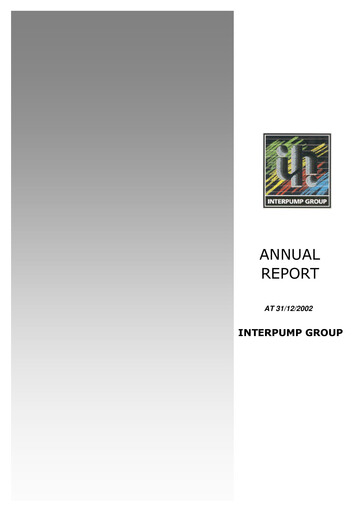 Thumbnail Interpump Group Annual Report 2002