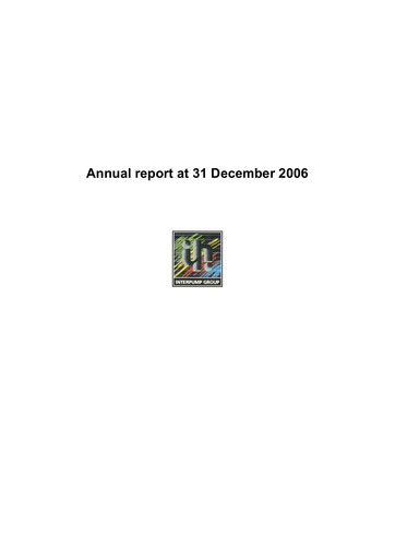 Thumbnail Interpump Group Annual Report 2006